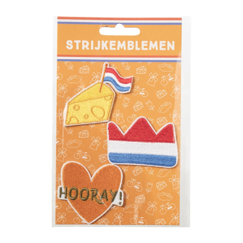 Strijkemblemen - set van 3 - Holland