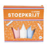 Stoepkrijt - rood/wit/blauw/oranje - set van 5