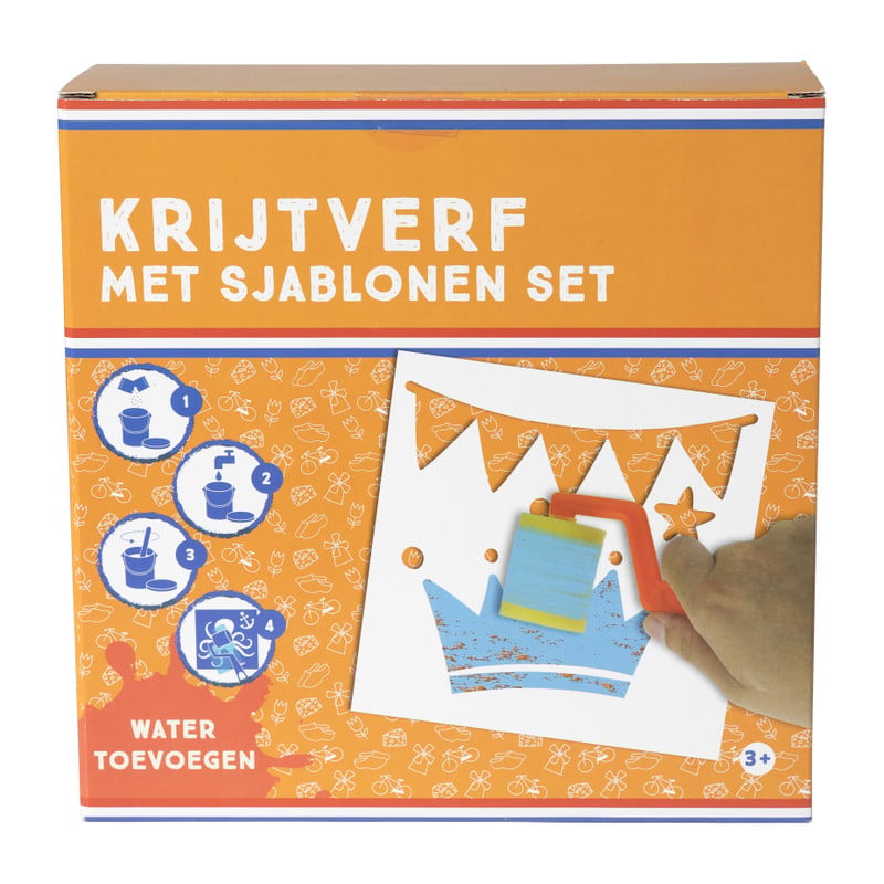 Krijtverf set - met sjablonen