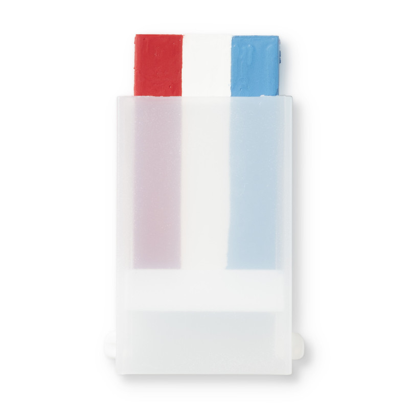 Schminkstift - rood/wit/blauw