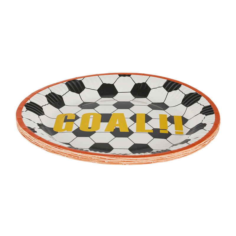Bord Goal! - set van 12 - ø25 cm