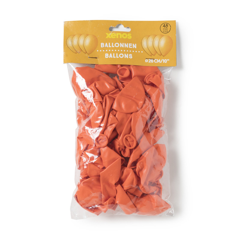 Ballonnen - oranje - set van 48