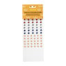 Face diamonds - oranje/rood/wit/blauw - set van 90