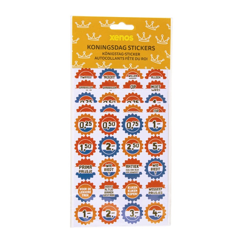 Prijsstickers voor kleedjesmarkt - set van 20
