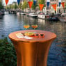 Statafelrok metallic - oranje - ø80x110 cm