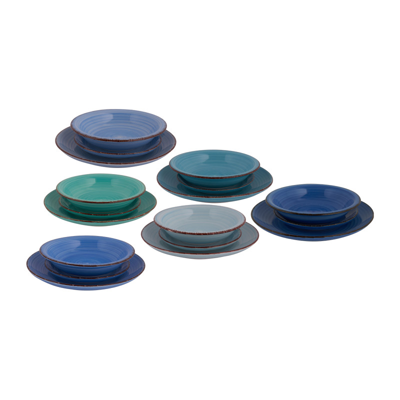 Serviesset blue - 18-delig - 6 persoons