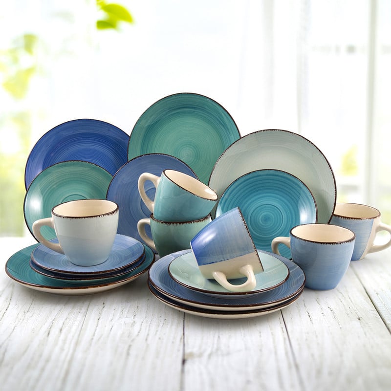 Koffieset Blue - 18-delig - 6 persoons