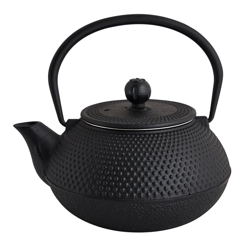 Japanse theepot - zwart - 0,8 liter