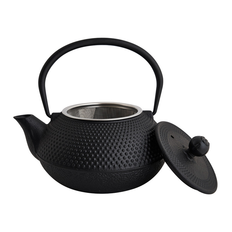 Japanse theepot - zwart - 0,8 liter