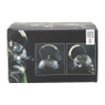 Theepot gietijzer met bloemen - zwart - 1 liter