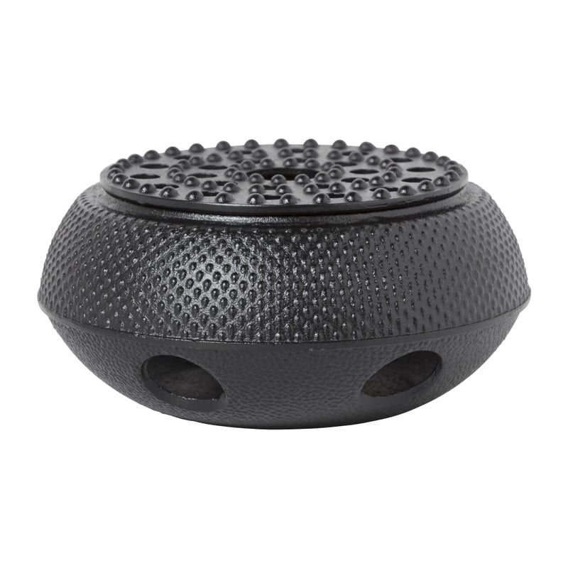 Thee rechaud gietijzer - zwart - ⌀15x7 cm