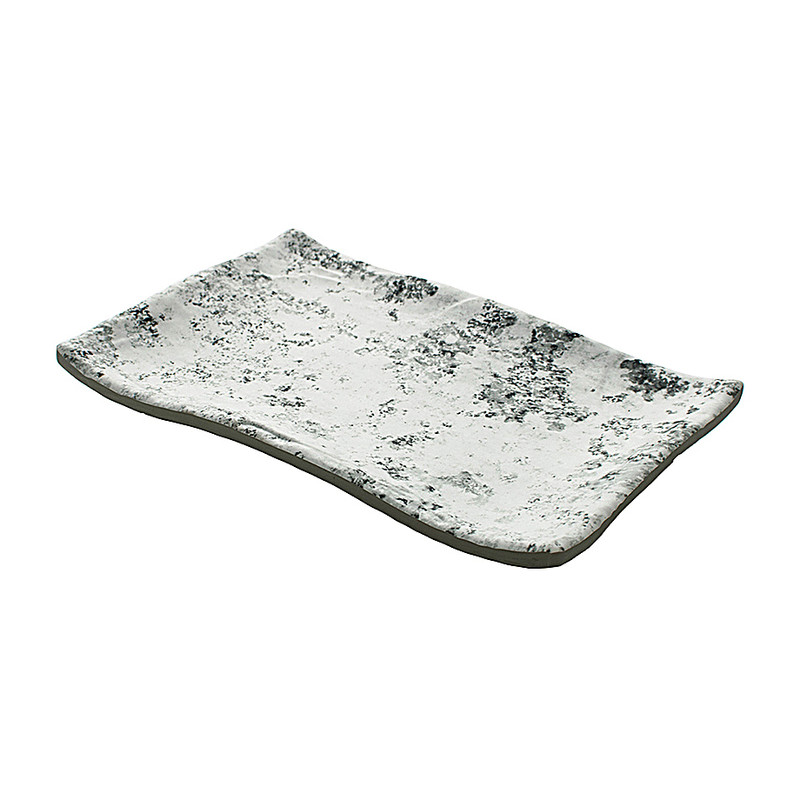 Schaal - kiezel - 21x14 cm