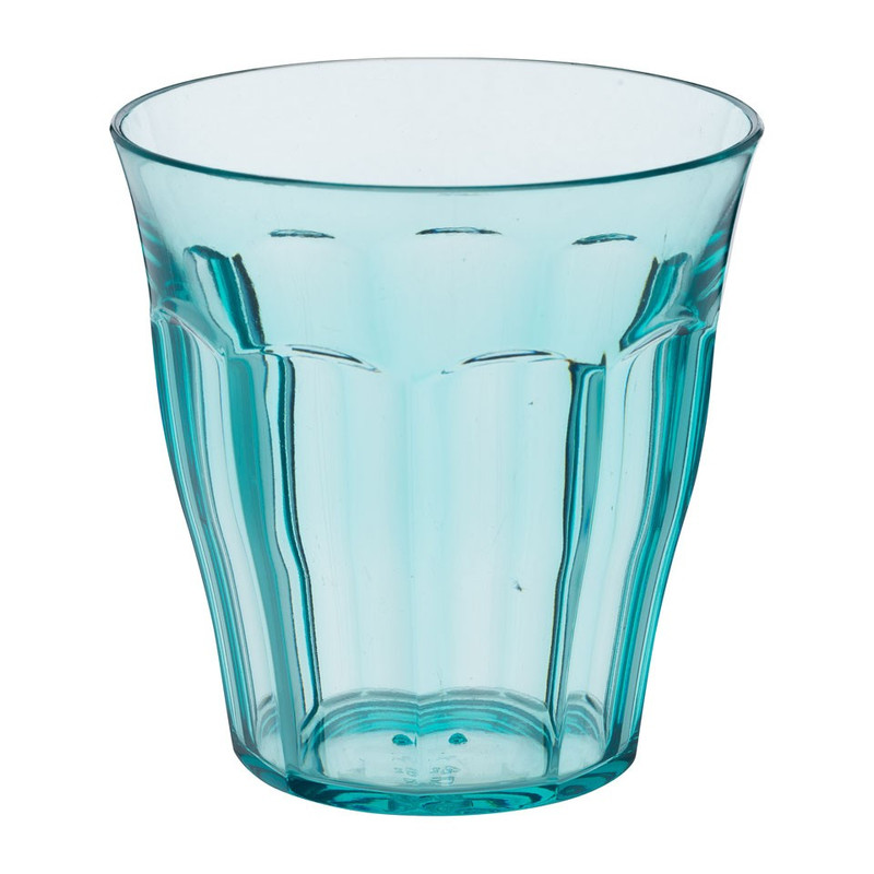 Beker met facetten - 17. 5 cl - blauw