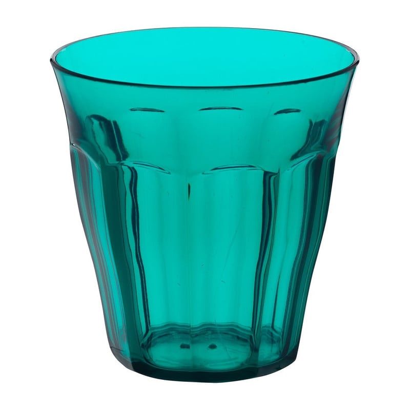 Beker met facetten - 17. 5 cl - aqua 