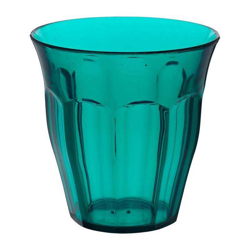 Beker met facetten - 22. 5 cl - aqua 
