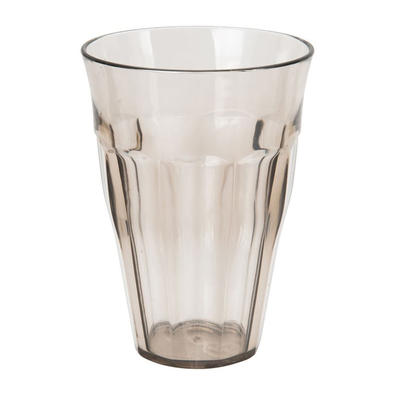 Beker met facetten - 35 cl - zwart