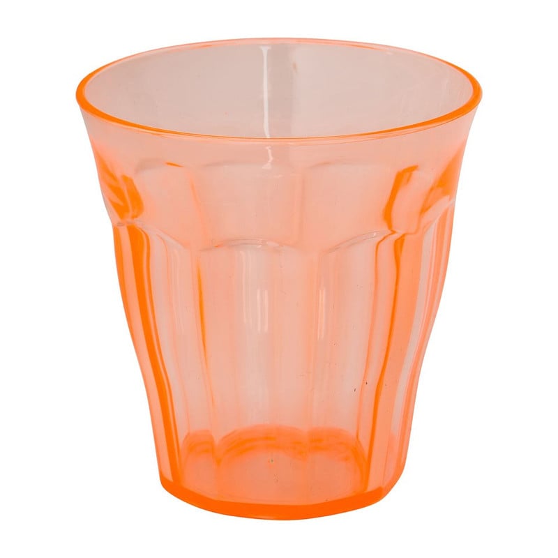 Beker met facetten - 20 cl - oranje