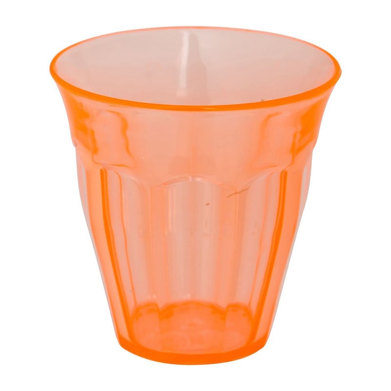 Beker met facetten - 25 cl - oranje
