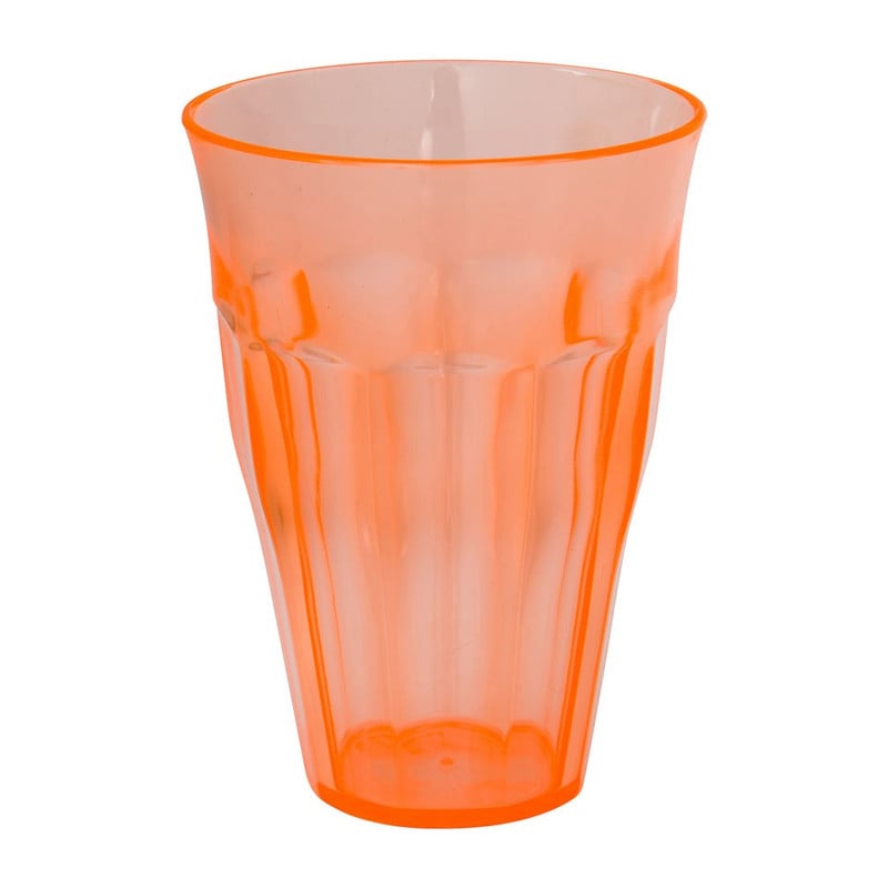 Beker met facetten - 35 cl - oranje