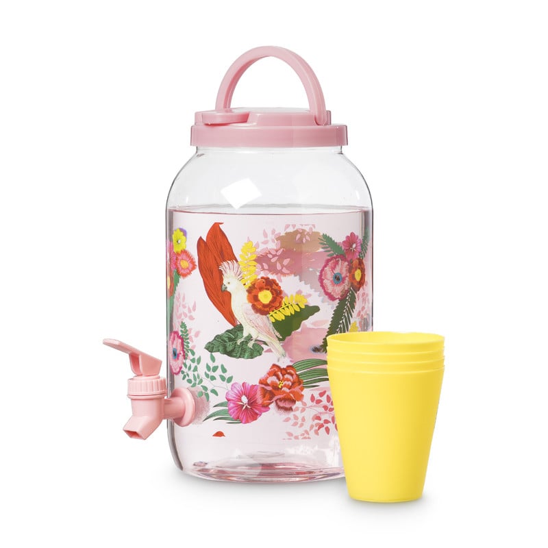 Limonadetap met 4 bekers 