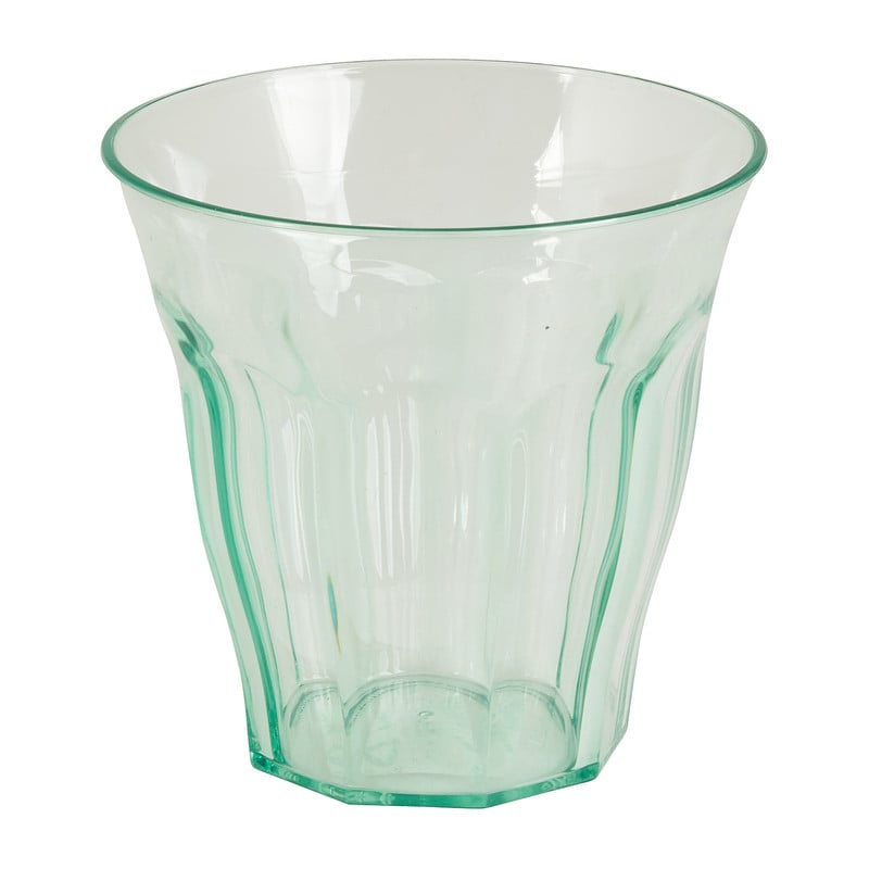 Beker met facetten - groen - 250 ml