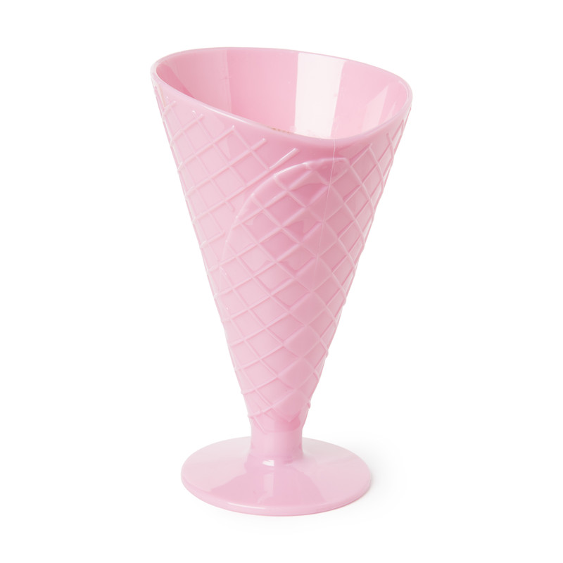 Ijscoupe - roze - ⌀9x16.5 cm 