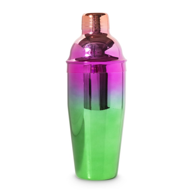 Cocktailshaker - roze/groen - 750 ml 