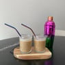 Cocktailshaker - roze/groen - 750 ml 