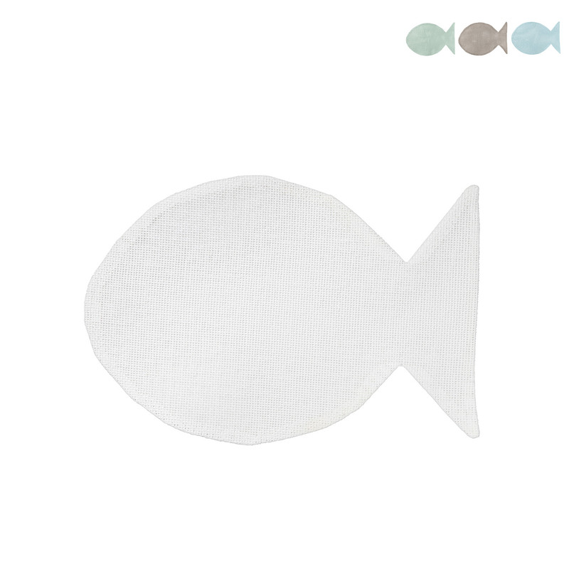 Placemat vis - diverse kleuren - 40x30 cm
