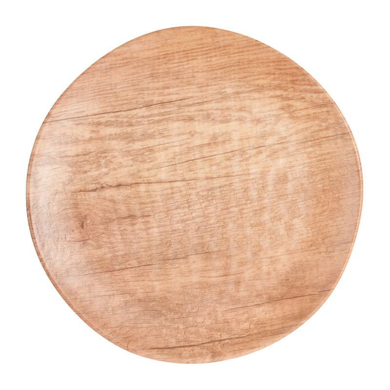 Bord Saar - bruin - ø23 cm