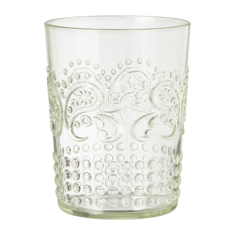 Beker romantic kunststof - groen - 450 ml 