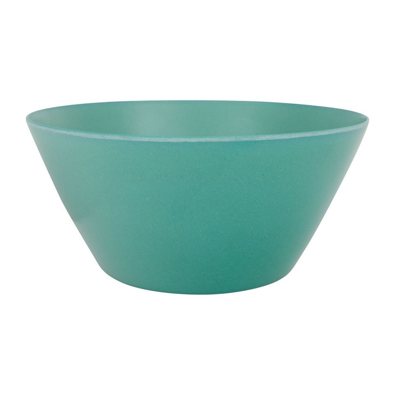 Schaal bamboe - 24 cm - turquoise