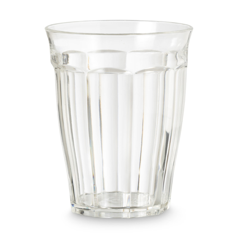 Beker met facetten - helder - 450 ml 