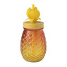 Mason jar tropical - rood/geel - ø8x15 cm
