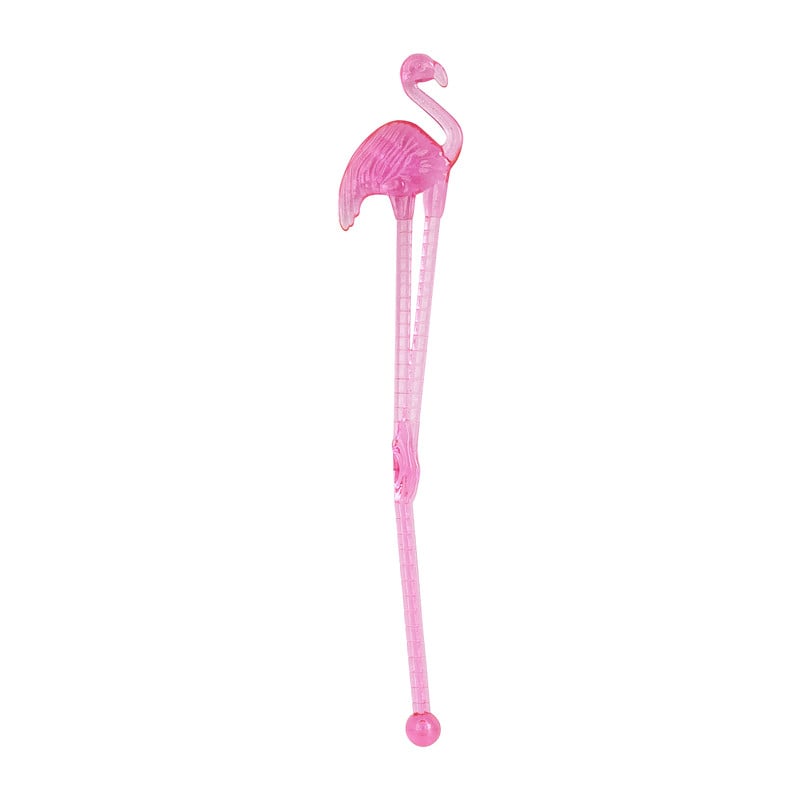 Cocktail roerstaafjes - flamingo - set van 12