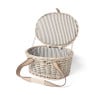 Picknickmand rond - riet - 40x28x20 cm 