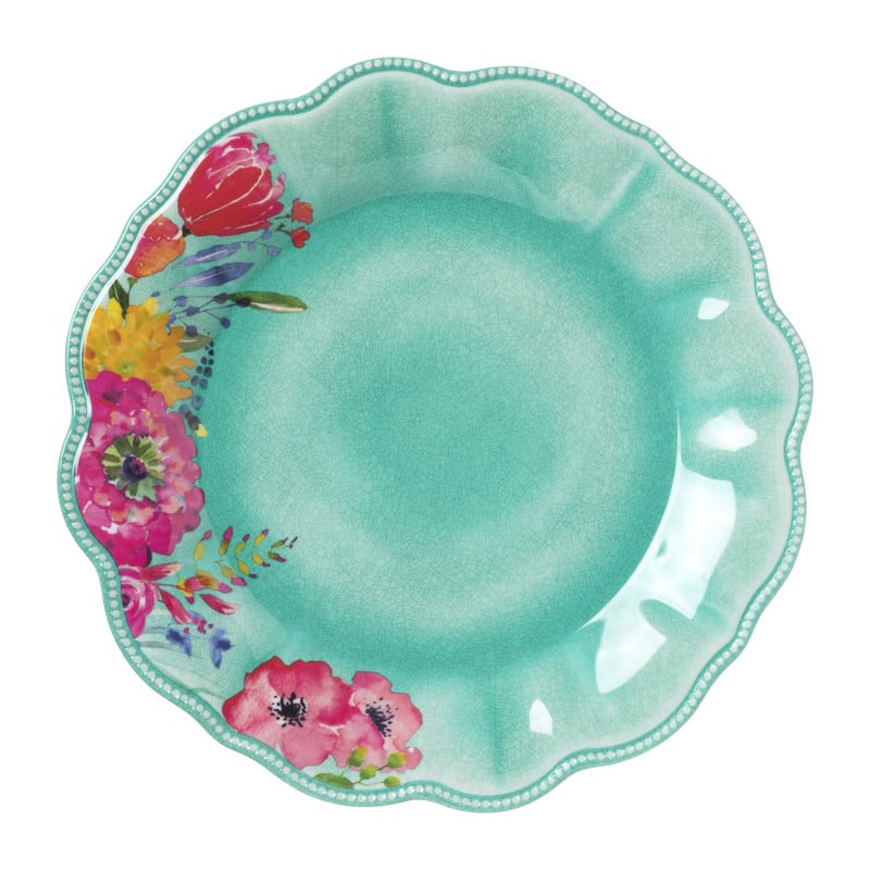 Dinerbord flowers - diverse kleuren - ⌀28 cm 