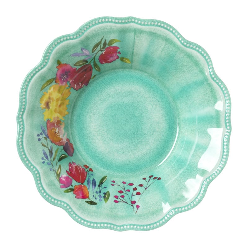 Diep bord flowers - diverse kleuren - ⌀21 cm 