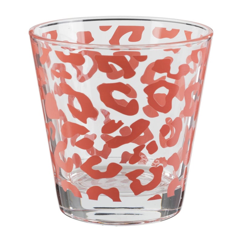 Sapglas panterprint - roze - 250 ml