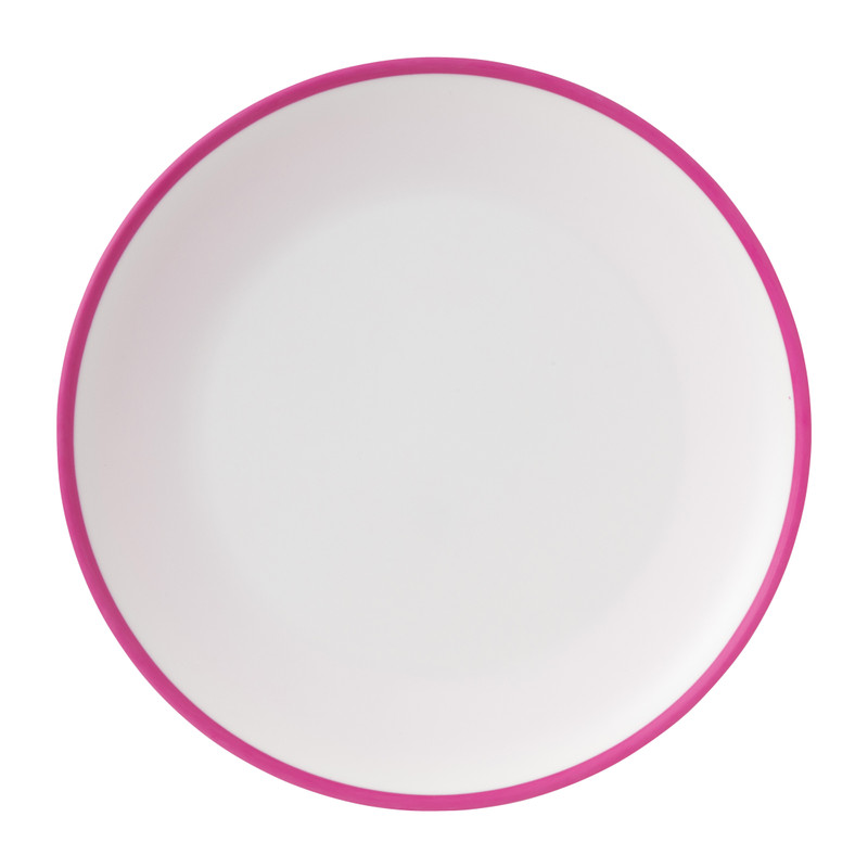 Dinerbord duotone - donkerroze - 28 cm 
