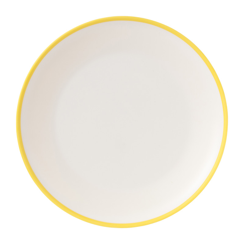 Dinerbord duotone - geel - 28 cm