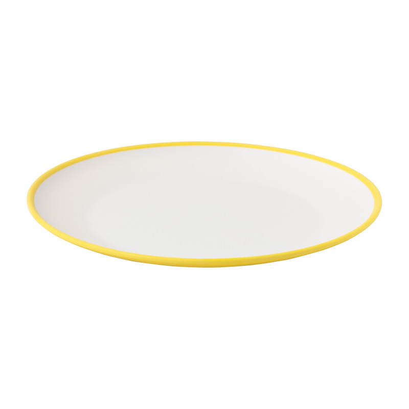 Dinerbord duotone - geel - 28 cm