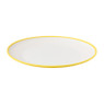 Dinerbord duotone - geel - 28 cm