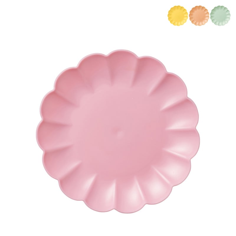 Ontbijtbord geschulpte rand - ø20.4 cm - diverse kleuren 