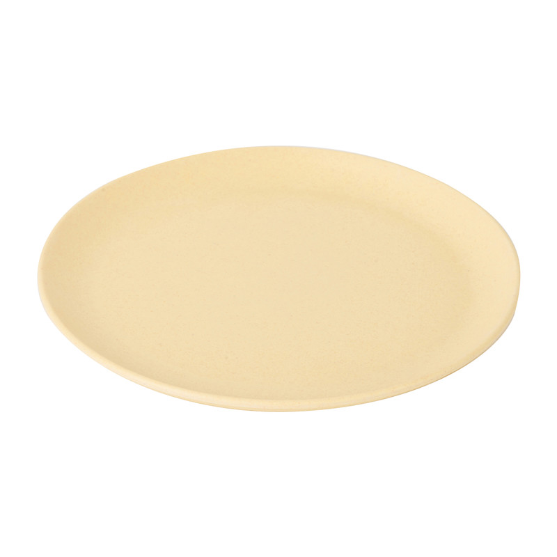 Bord bamboe - 18 cm - geel