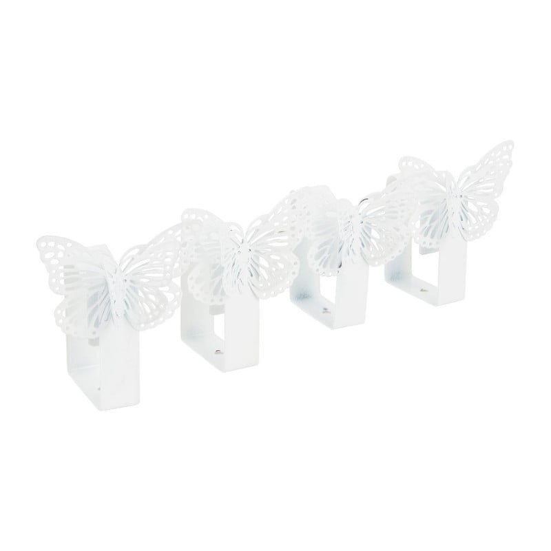Tafelkleedklemmen vlinder - metaal - 4 stuks