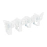 Tafelkleedklemmen vlinder - metaal - 4 stuks