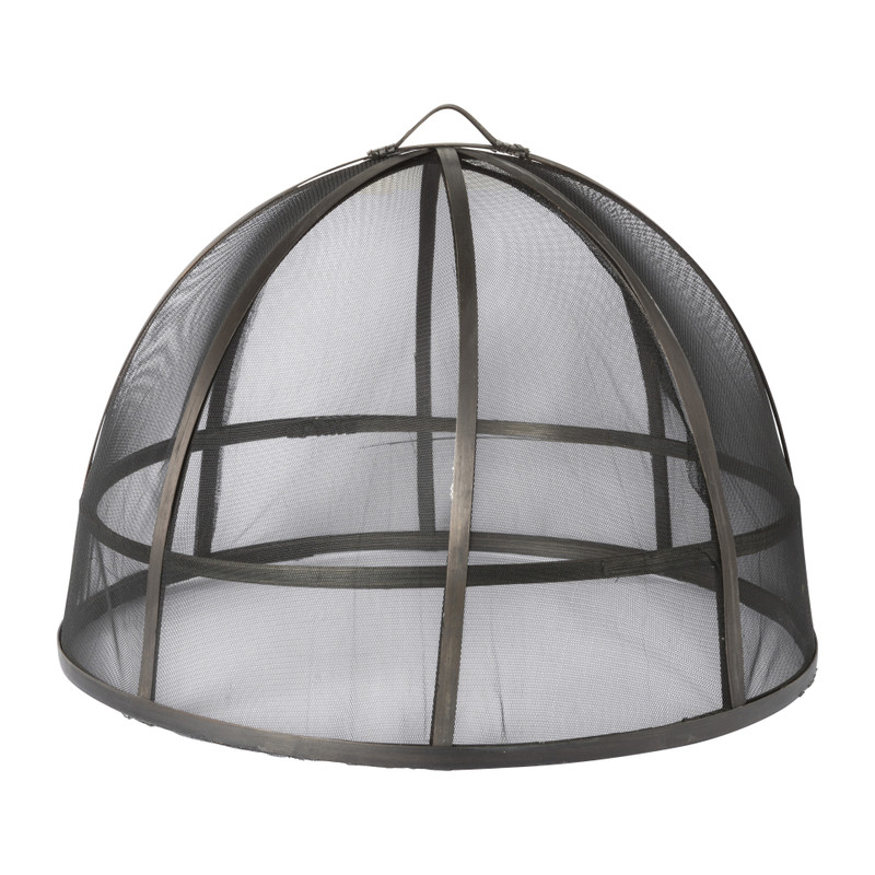 Foodcover bamboe - zwart - ⌀35x24 cm