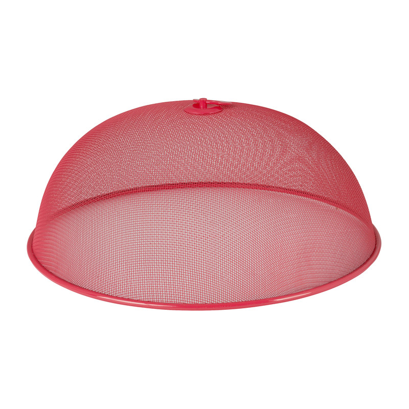 Foodcover rood - ijzer - ø35x12 cm