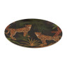 Bord bamboe - panter - ⌀20 cm